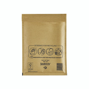 Mail Lite Bubble Postal Bag Gold D1-180x260 (Pack of 100) 101098093 Mail Lite Bubble Postal Bag Gold D1-180x260 (Pack of 100) 101098093