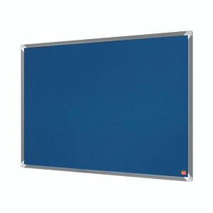 Nobo Premium Plus Felt Notice Board 1800 x 1200mm Blue 1915192 Nobo Premium Plus Felt Notice Board 1800 x 1200mm Blue 1915192