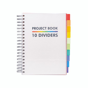 Pukka Pads Pukka Project Book with 10 Dividers B5 White 9603-PB Pukka Pads Pukka Project Book with 10 Dividers B5 White 9603-PB