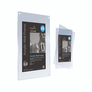 Stewart Superior Acrylic Wall Frame A4 Clear AWF-A4 Stewart Superior Acrylic Wall Frame A4 Clear AWF-A4