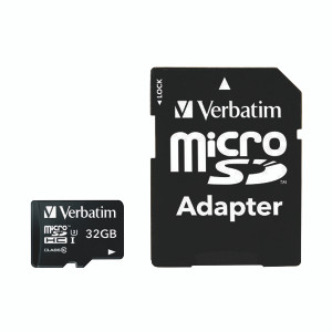 Verbatim Pro Micro SDHC Memory Card Class 10 UHS-I U3 32GB 47041 Verbatim Pro Micro SDHC Memory Card Class 10 UHS-I U3 32GB 47041