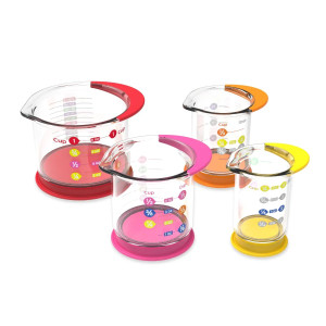 LR94468 Learning Resources Rainbow Fraction Liquid Measuring Cups