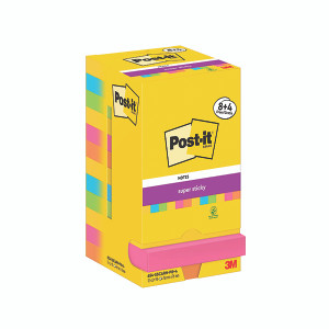 Post-it Super Sticky Notes 76x76mm 90 Sheets Carnival 8+4 FREE (Pack of 12) 654-SSCARN-P8+4 Post-it Super Sticky Notes 76x76mm 90 Sheets Carnival 8+4 FREE (Pack of 12) 654-SSCARN-P8+4