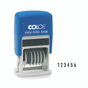 Colop S126 Numberer 4mm Self Inking Stamp 104941 Colop S126 Numberer 4mm Self Inking Stamp 104941