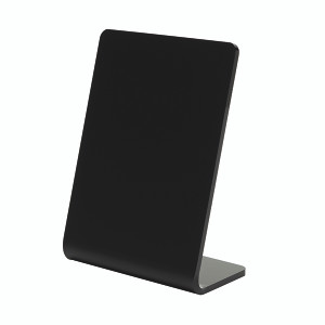 Deflecto Slanted Display Sign Acrylic A7 Portrait Black SSPA714-2 Deflecto Slanted Display Sign Acrylic A7 Portrait Black SSPA714-2