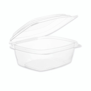 Vegware Deli Container 8oz Hinged Clear (Pack of 300) VHD-08 Vegware Deli Container 8oz Hinged Clear (Pack of 300) VHD-08