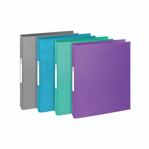 Exacompta Teksto Ring Binder 30mm 2 Ring A4 Assorted (Pack of 10) 54650E Exacompta Teksto Ring Binder 30mm 2 Ring A4 Assorted (Pack of 10) 54650E