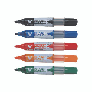 Pilot V-Board Master Bullet Tip Medium Assorted (Pack of 10) 5012052029736 Pilot V-Board Master Bullet Tip Medium Assorted (Pack of 10) 5012052029736