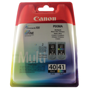 PG-40 & CL-41 Canon 0615B043 PG-40 CL-41 Black CMY Colour Ink Cartridges PG-40 & CL-41 Canon 0615B043 PG-40 CL-41 Black CMY Colour Ink Cartridges