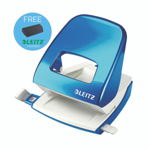 Leitz NeXXt WOW Metal Office Hole Punch Metallic Blue 50081036 Leitz NeXXt WOW Metal Office Hole Punch Metallic Blue 50081036