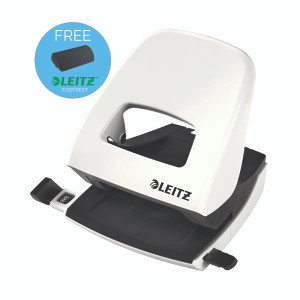 Leitz NeXXt WOW Metal Office Hole Punch Pearl White 50081001 Leitz NeXXt WOW Metal Office Hole Punch Pearl White 50081001