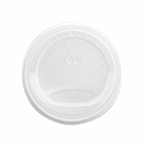 Vegware Hot Cup Lid 8oz 79-Series White (Pack of 1000) VLID79S Vegware Hot Cup Lid 8oz 79-Series White (Pack of 1000) VLID79S