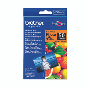 Brother BP71 Gloss Photo Paper 6x4 BP71GP50 Brother BP71 Gloss Photo Paper 6x4 BP71GP50