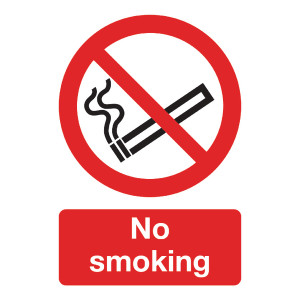 SR11181 Safety Sign No Smoking A5 PVC ML02051R SR11181 Safety Sign No Smoking A5 PVC ML02051R