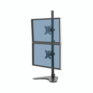 Fellowes Professional Series Free Standing Dual Vertical Monitor Arm 8044001 Fellowes Professional Series Free Standing Dual Vertical Monitor Arm 8044001