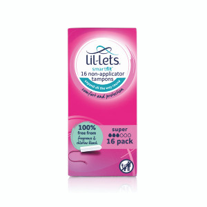 Lil-Lets Non-Applicator Tampons Super x16 (Pack of 6) 8210498P Lil-Lets Non-Applicator Tampons Super x16 (Pack of 6) 8210498P