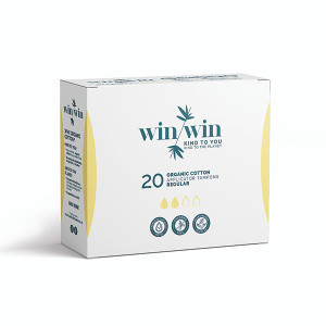 Organic Applicator Tampons Regular Pack 20 (Pack of 12) 9660 Organic Applicator Tampons Regular Pack 20 (Pack of 12) 9660
