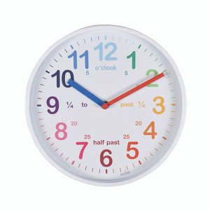 Acctim Wickford Time Teaching Clock White 22522 Acctim Wickford Time Teaching Clock White 22522