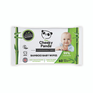 Cheeky Panda Biodegradable Bamboo Baby Wipes Packet of 60 Wipes (Pack of 12) BABYW-GBR Cheeky Panda Biodegradable Bamboo Baby Wipes Packet of 60 Wipes (Pack of 12) BABYW-GBR