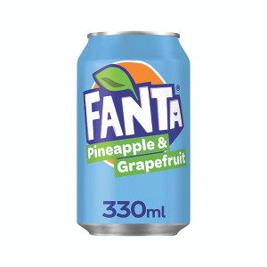 Fanta Pineapple + Grapefruit 330ml Cans (Pack of 24) 0402145 Fanta Pineapple + Grapefruit 330ml Cans (Pack of 24) 0402145
