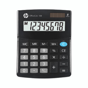 HP OfficeCalc 108 8 Digit Semi-Desktop Calculator HP-OC108/INTBX HP OfficeCalc 108 8 Digit Semi-Desktop Calculator HP-OC108/INTBX