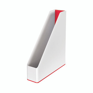 Leitz WOW Magazine File Duo Colour White/Red 53621026 Leitz WOW Magazine File Duo Colour White/Red 53621026