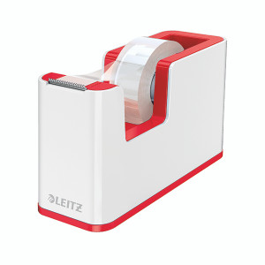 Leitz WOW Tape Dispenser Duo Colour White/Red 53641026 Leitz WOW Tape Dispenser Duo Colour White/Red 53641026