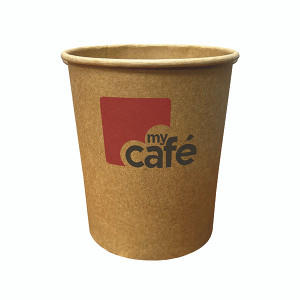 Mycafe Kraft 12oz Single Wall Hot Cups (Pack of 50) MYC12082 Mycafe Kraft 12oz Single Wall Hot Cups (Pack of 50) MYC12082
