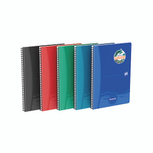 Oxford Oceanis Wirebound Notebook Ruled A4 Assorted (Pack of 5) 400178653 Oxford Oceanis Wirebound Notebook Ruled A4 Assorted (Pack of 5) 400178653