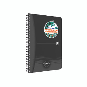 Oxford Oceanis Wirebound Notebook Ruled A5 Black 400180064 Oxford Oceanis Wirebound Notebook Ruled A5 Black 400180064