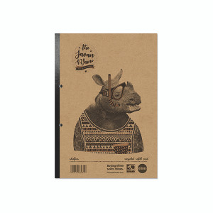 Rhino Recycled Refill Pad 320 Pages 8mm Ruled with Margin A4 (Pack of 3) RHDFMR Rhino Recycled Refill Pad 320 Pages 8mm Ruled with Margin A4 (Pack of 3) RHDFMR