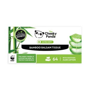 Cheeky Panda Bamboo Balsam Tissues 64 wipes (Pack of 12) BALSTX12 Cheeky Panda Bamboo Balsam Tissues 64 wipes (Pack of 12) BALSTX12
