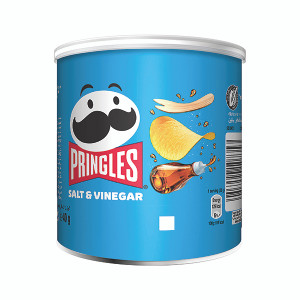 Pringles Salt and Vinegar Crisps 40g (Pack of 12) 7000273000 Pringles Salt and Vinegar Crisps 40g (Pack of 12) 7000273000