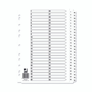 KF97057Q Q-Connect A4 1-50 Mylar Index Pack 10 KF97057Q KF97057Q Q-Connect A4 1-50 Mylar Index Pack 10 KF97057Q