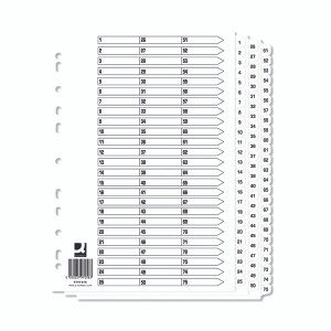 KF97058Q Q-Connect A4 1-75 Mylar Index Pack 10 KF97058Q KF97058Q Q-Connect A4 1-75 Mylar Index Pack 10 KF97058Q
