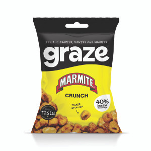 Graze Marmite Crunch 35g Pack of 10 3848 Graze Marmite Crunch 35g Pack of 10 3848