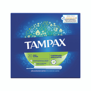 Tampax Blue Super Tampons x20 (Pack of 8) 98513 Tampax Blue Super Tampons x20 (Pack of 8) 98513