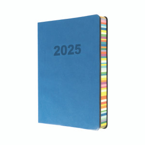 Collins Edge Rainbow A5 Diary Day Per Page with Appointments 2025 Blue ED151.U57-25 Collins Edge Rainbow A5 Diary Day Per Page with Appointments 2025 Blue ED151.U57-25