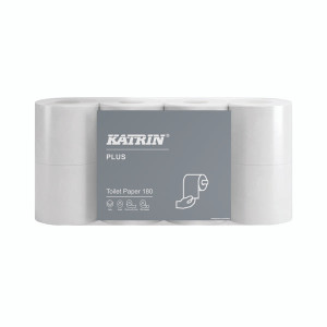 Katrin Plus 3-Ply Toilet Paper Roll 180 Sheets (Pack of 8) 87709 Katrin Plus 3-Ply Toilet Paper Roll 180 Sheets (Pack of 8) 87709