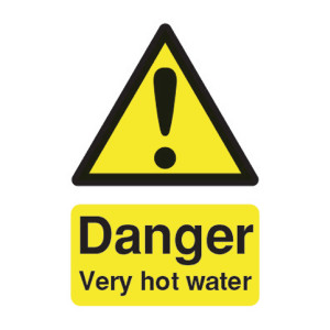 SR11194 Safety Sign Danger Very Hot Water 75x50mm PVC HA17343R SR11194 Safety Sign Danger Very Hot Water 75x50mm PVC HA17343R