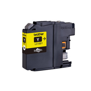 Brother LC-12EY Yellow Ink Cartridge 1.2K pages Brother LC-12EY Yellow Ink Cartridge 1.2K pages