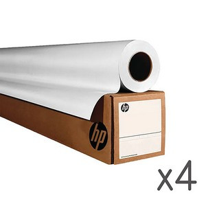 HP Bright White Inkjet Paper 610mmx45.7m 90gsm Bright White (Pack of 4) A6DE5A