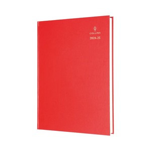 Collins Academic Diary Day Per Page A4 Red 2025-2026 44MRED25