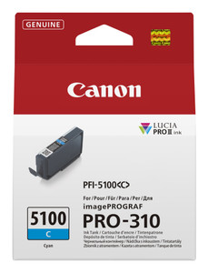 Canon 6953C001/PFI-5100C Cyan Ink Cartridge 842 Photos