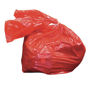 HEA01910 Laundry Soluble Strip Bag 80 Litre Red Pack 200 RSB 4