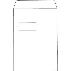 5 Star C4 Window Pocket Envelope Press Seal 100gsm 324x229mm White (Pack of 250) 553274