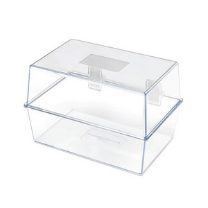 5 Star Card Index Box 6x4 Inch Crystal FS677017