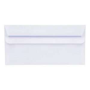 5 Star DL Wallet Envelope Self Seal 80gsm 220x110mm White (Pack of 1000) B90024