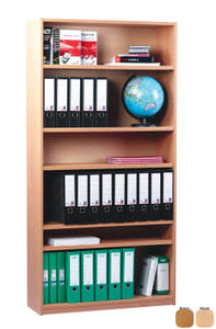 Monarch Open Bookcase with 1 Fixed 4 Adjustable Shelves Monarch Open Bookcase with 1 Fixed 4 Adjustable Shelves