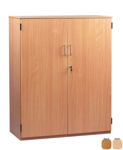 MEQ1250C-M Monarch Stock Cupboard with 1 Fixed 2 Adjustable Shelves Lockable Doors W1030 x D477 x H1268mm Beech MEQ1250C-M Monarch Stock Cupboard with 1 Fixed 2 Adjustable Shelves Lockable Doors W1030 x D477 x H1268mm Beech